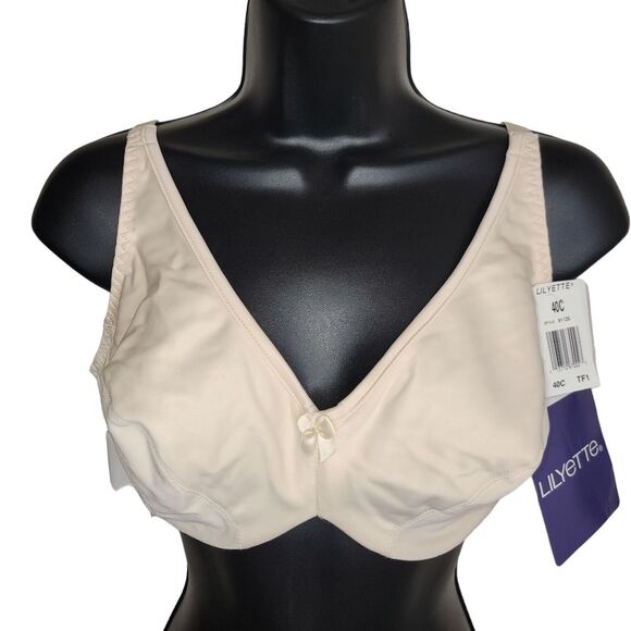 Lilyette Nwt Nude Underwire Bra 40C - Picture 1 of 7
